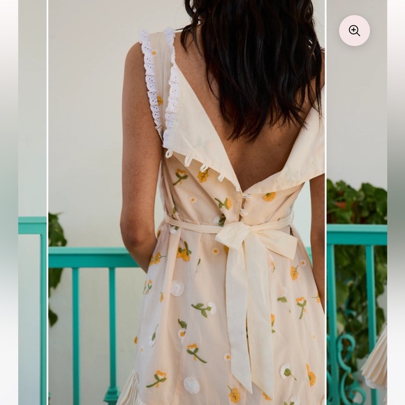 Fait Par Foutch size S Floral Mini Dress - Picture 5 of 7